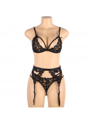 SUBBLIME - SET TRE PEZZI BRA+ REGGICALZE + PERIZOMA L/XL