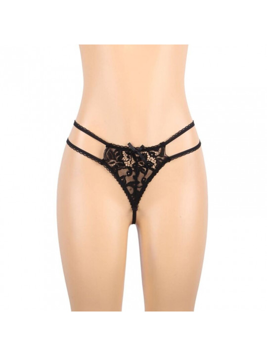 SUBBLIME - SET TRE PEZZI BRA+ REGGICALZE + PERIZOMA L/XL