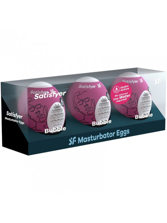 SATISFYER - 3 UOVA MASTURBATORI BUBBLE