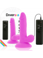 DIVERSIA - DILDO VIBRANTE FLESSIBILE VIOLA 17 CM -O- 3.3 CM