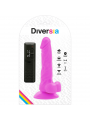 DIVERSIA - DILDO VIBRANTE FLESSIBILE VIOLA 18 CM -O- 4 CM