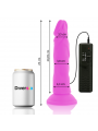 DIVERSIA - DILDO VIBRANTE FLESSIBILE VIOLA 23 CM -O- 4.3 CM