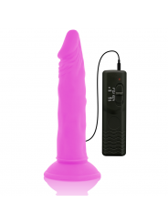 DIVERSIA - DILDO VIBRANTE FLESSIBILE VIOLA 23 CM -O- 4.3 CM