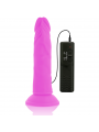 DIVERSIA - DILDO VIBRANTE FLESSIBILE VIOLA 23 CM -O- 4.3 CM