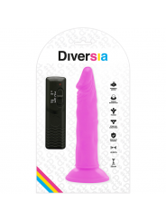 DIVERSIA - DILDO VIBRANTE FLESSIBILE VIOLA 23 CM -O- 4.3 CM