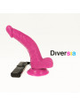 DIVERSIA - DILDO VIBRANTE FLESSIBILE VIOLA 21.5 CM -O- 4.5 CM