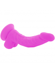 DIVERSIA - DILDO VIBRANTE FLESSIBILE VIOLA 21.5 CM -O- 4.5 CM