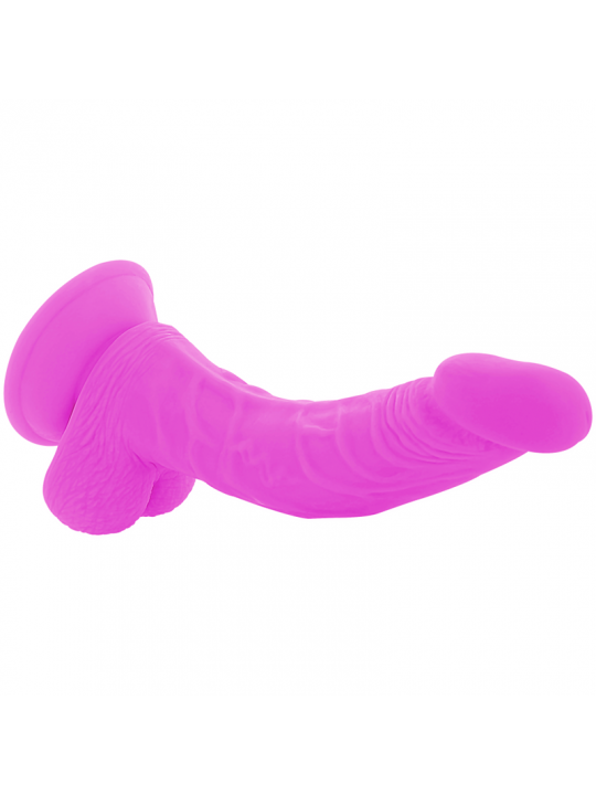 DIVERSIA - DILDO VIBRANTE FLESSIBILE VIOLA 21.5 CM -O- 4.5 CM