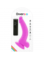 DIVERSIA - DILDO VIBRANTE FLESSIBILE VIOLA 21.5 CM -O- 4.5 CM