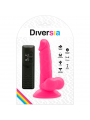 DIVERSIA - DILDO VIBRANTE FLESSIBILE ROSA 17 CM -O- 3.3 CM