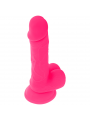 DIVERSIA - DILDO VIBRANTE FLESSIBILE ROSA 20.5 CM -O- 4.2 CM