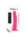 DIVERSIA - DILDO VIBRANTE FLESSIBILE ROSA 21 CM -O- 4.9 CM