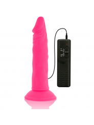 DIVERSIA - DILDO FLESSIBILE CON VIBRAZIONE ROSA 23 CM -O- 4.3 CM