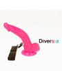 DIVERSIA - DILDO VIBRANTE FLESSIBILE ROSA 21.5 CM -O- 4.5 CM