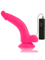 DIVERSIA - DILDO VIBRANTE FLESSIBILE ROSA 21.5 CM -O- 4.5 CM