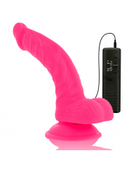 DIVERSIA - DILDO VIBRANTE FLESSIBILE ROSA 21.5 CM -O- 4.5 CM