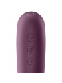 SATISFYER - VIBRATORE DUAL KISS AIR PULSE ROSSO VINO