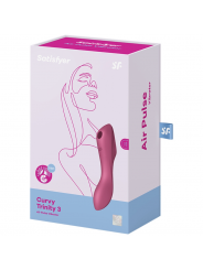 SATISFYER - VIBRATORE CURVY TRINITY 3 AIR PULSE ROSSO