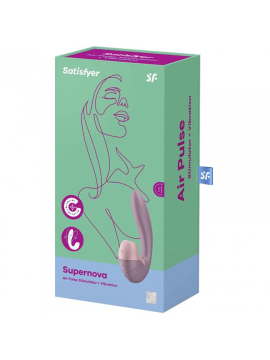 SATISFYER - STIMOLATOR E VIBRAZIONE SUPERNOVA ROSA