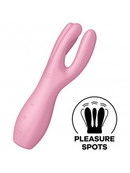 SATISFYER - VIBRATORE THREESOME 3 ROSA