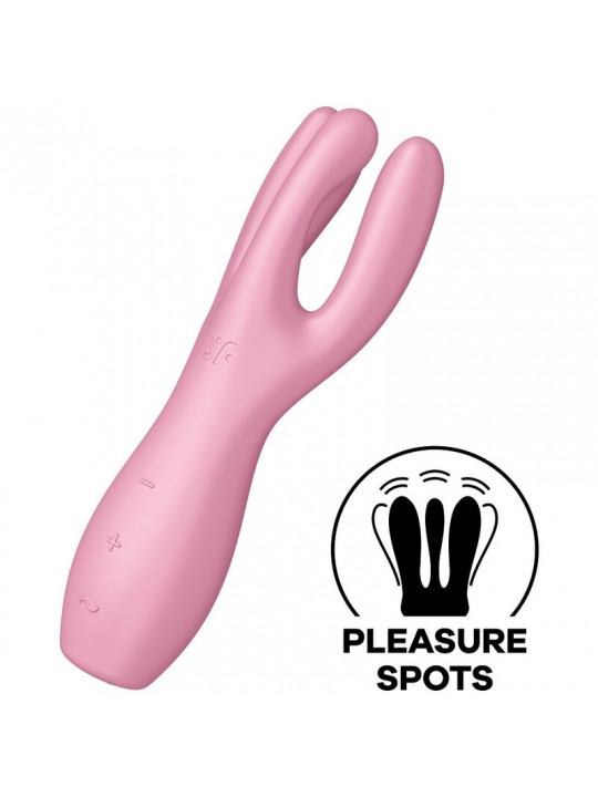 SATISFYER - VIBRATORE THREESOME 3 ROSA