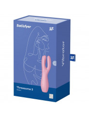 SATISFYER - VIBRATORE THREESOME 3 ROSA