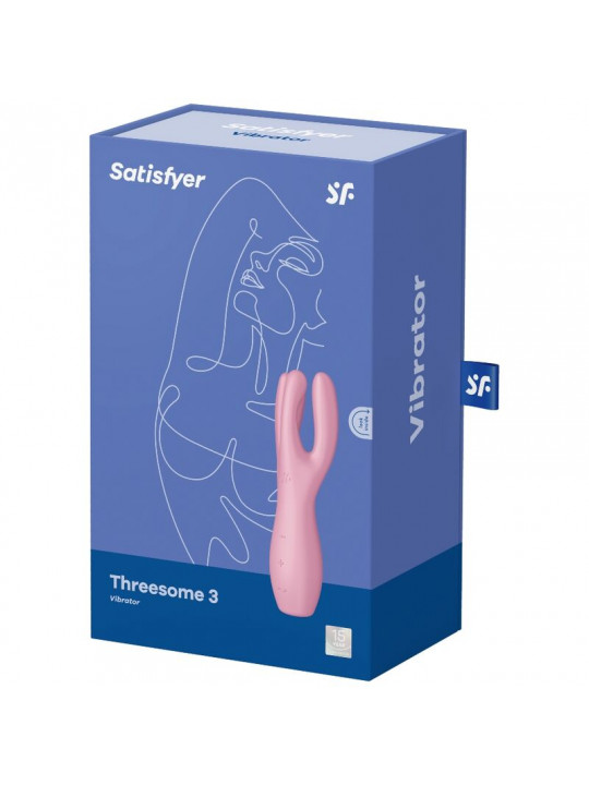 SATISFYER - VIBRATORE THREESOME 3 ROSA