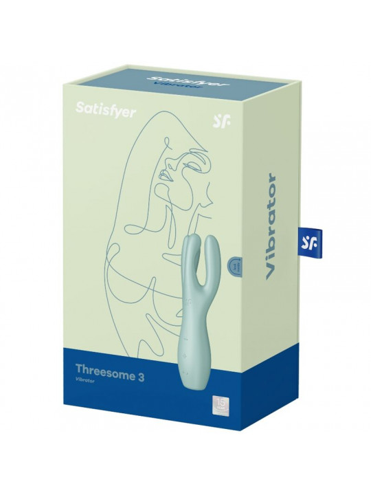 SATISFYER - VIBRATORE THREESOME 3 MENTA