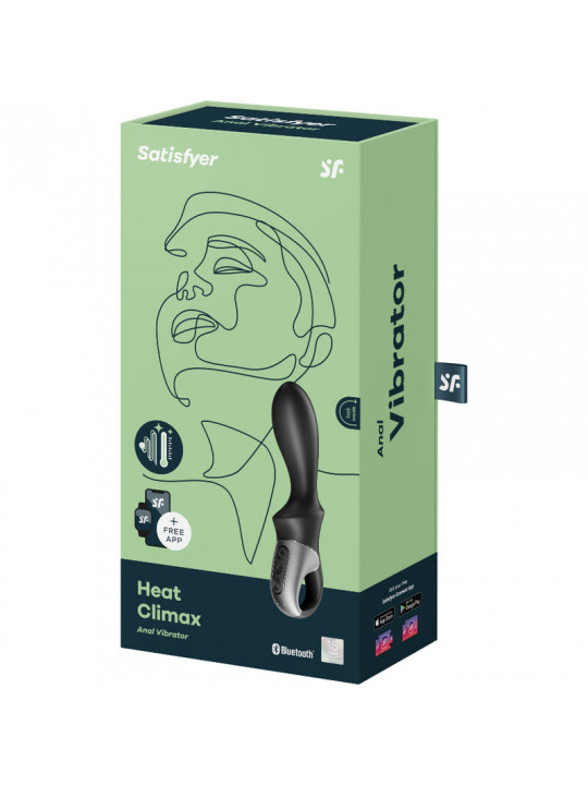 SATISFYER - APP VIBRATORE ANALE HEAT CLIMAX NERO