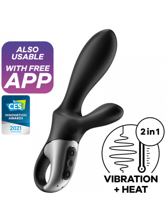 SATISFYER - HEAT CLIMAX+ APP VIBRATORE ANALE NERO