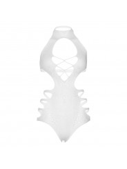 LEG AVENUE - BODY CON SPALLINE CUT OUT TAGLIA UNICA - BIANCO