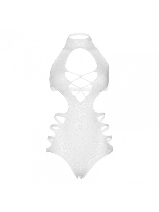 LEG AVENUE - BODY CON SPALLINE CUT OUT TAGLIA UNICA - BIANCO