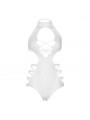 LEG AVENUE - BODY CON SPALLINE CUT OUT TAGLIA UNICA - BIANCO