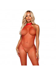 LEG AVENUE - BODYSTOCKING LE FRIVOLE - COLLO RACER TAGLIA UNICA ROSSO