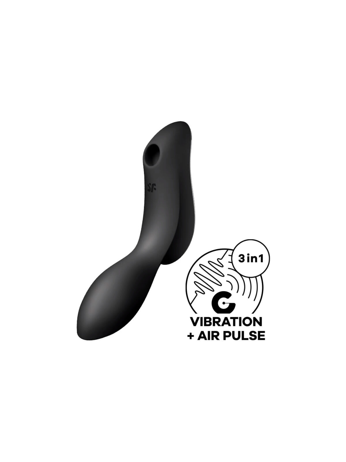 SATISFYER - VIBRATORE CURVY TRINITY 2 AIR PULSE NERO