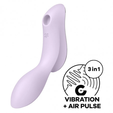 SATISFYER - VIBRATORE CURVY TRINITY 2 AIR PULSE VIOLA