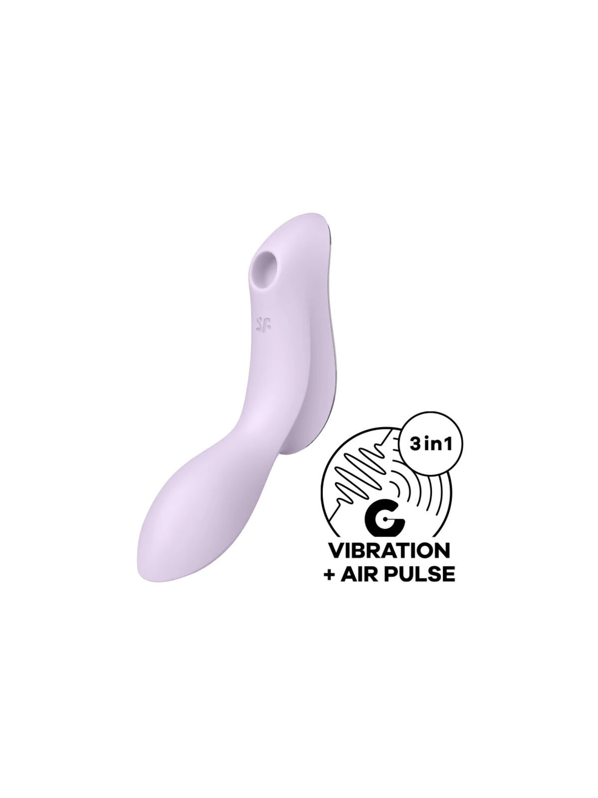 SATISFYER - VIBRATORE CURVY TRINITY 2 AIR PULSE VIOLA