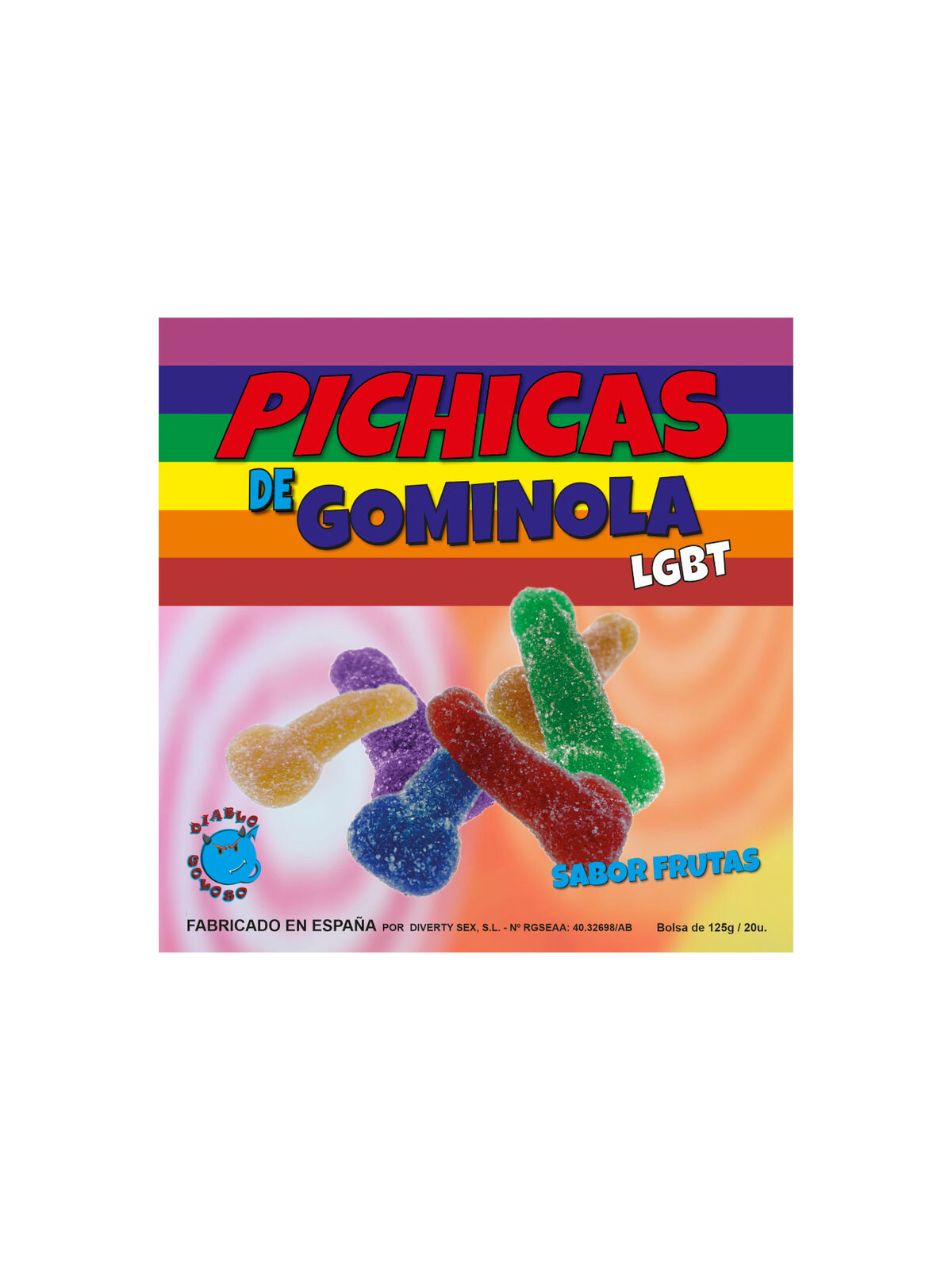 PRIDE - FRUTTI DEL PENE GOMMOSI CON ZUCCHERO LGBT