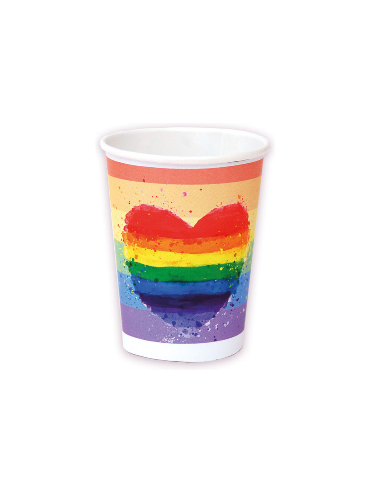 PRIDE - SET 8 BICCHIERI CON BANDIERA LGBT