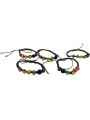 PRIDE - BRACCIALE CON PERLINE CON BANDIERA LGBT