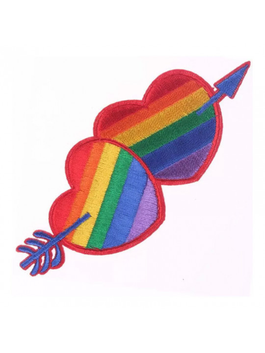 PRIDE - PATCH CON CUORE BANDIERA LGBT