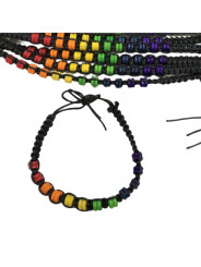 PRIDE - BRACCIALE PERLINE BANDIERA LGBT