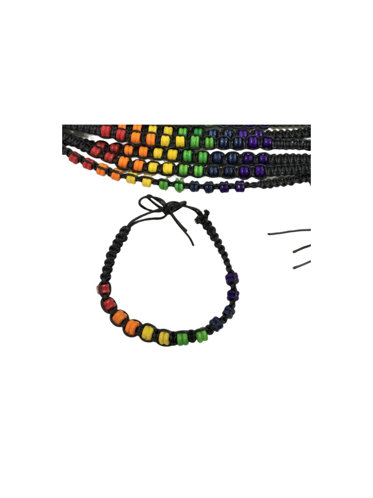 PRIDE - BRACCIALE PERLINE BANDIERA LGBT