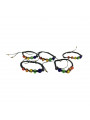 PRIDE - BRACCIALE CON SFERA IN VETRO CON BANDIERA LGBT