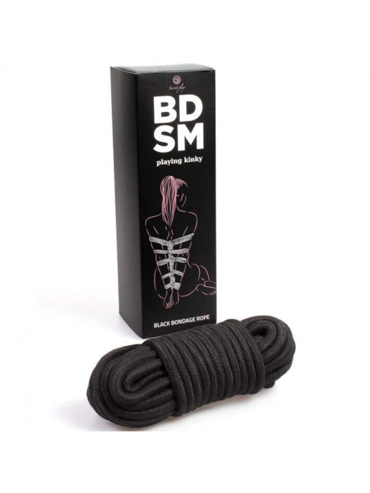 SECRETPLAY - BLACK BONDAGE ROPE COLLEZIONE BDSM