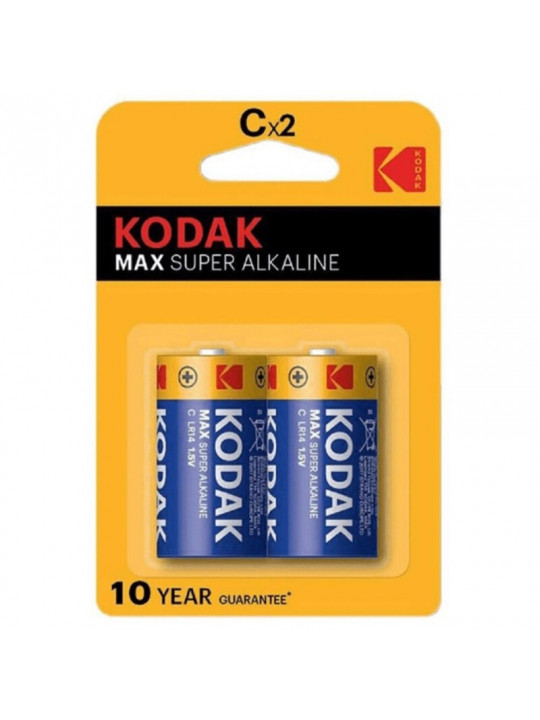 KODAK - BATTERIA ALCALINE MAX C LR14 2 UNITÀ