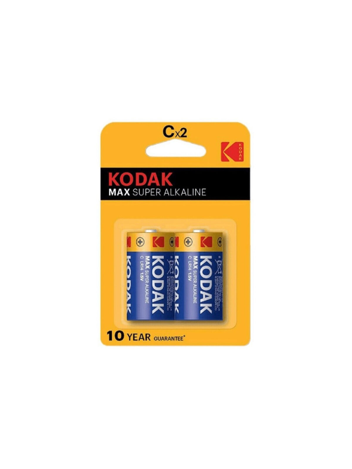 KODAK - BATTERIA ALCALINE MAX C LR14 2 UNITÀ