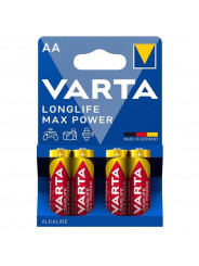 VARTA - BATTERIA ALCALINE MAX POWER AA LR6 4 UNITÀ