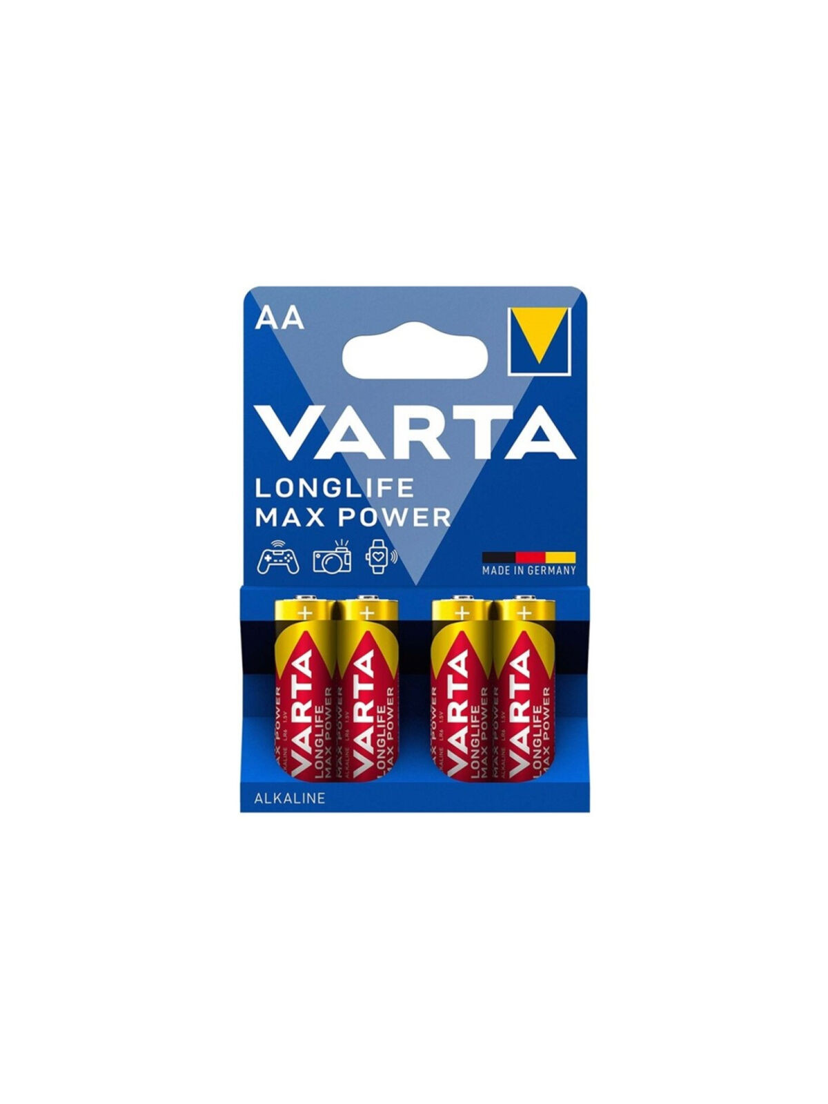 VARTA - BATTERIA ALCALINE MAX POWER AA LR6 4 UNITÀ