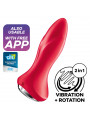 SATISFYER - ROTATOR PLUG 1+ PLUG VIBRANTE APP ROSSO